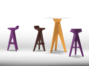 Sgabello per l’indoor e outdoor serie Oxford