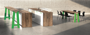 Tavolo multiposto in legno modello Link