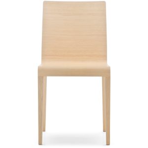 Sedia young con scocca in multistrato curvato