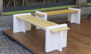 Panca Plywood da giardino