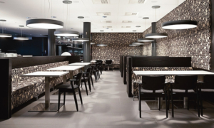 Panca modulare per bar e ristoranti modello Abaco