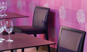Sedia ristorante Glam in tamburato imbottita