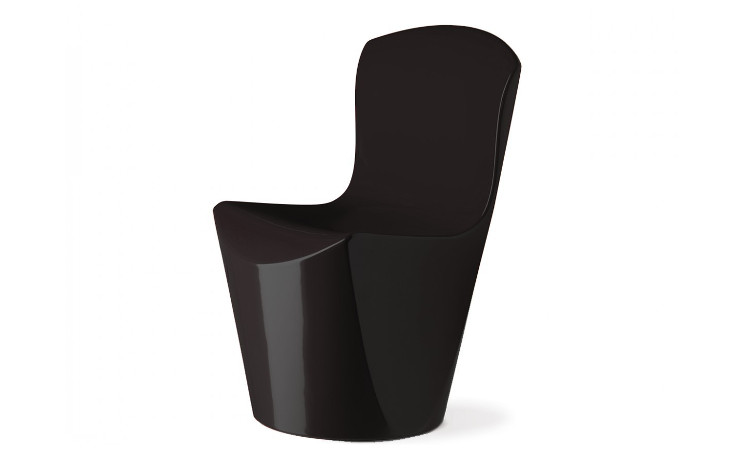 sedia moderna zoe da esterno colore nero