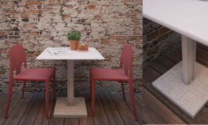 Tavolo bar con piano tondo o quadro, modello Ipe