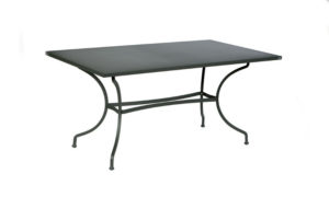 Tavolo da esterno, in metallo zincato modello Ascot