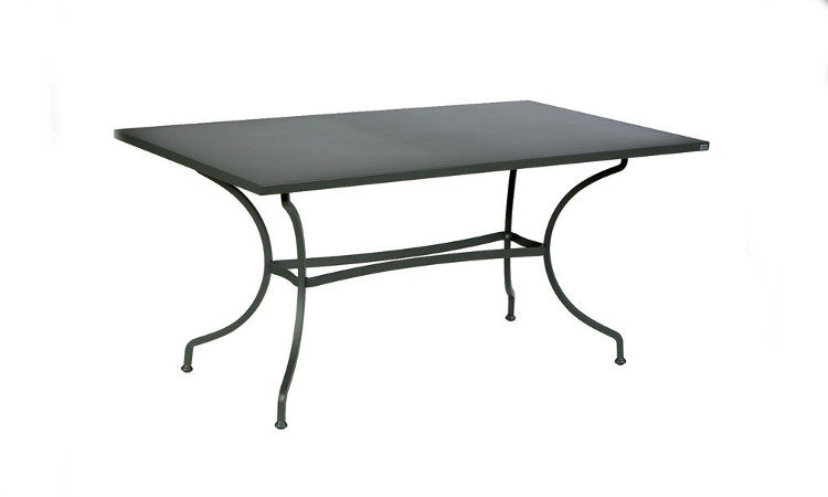 Tavolo da esterno, in metallo zincato modello Ascot