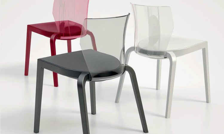 Sedia dal design moderno per l’indoor e l’outdoor, modello BI