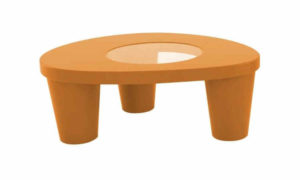 Low Lita Table, tavolino moderno per giardini e terrazzi