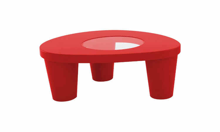 Low Lita Table, tavolino moderno per giardini e terrazzi