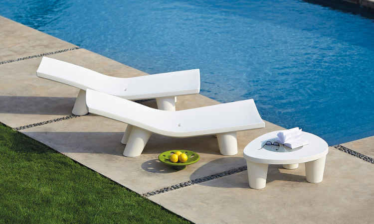 Low Lita Table, tavolino moderno per giardini e terrazzi