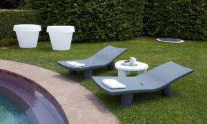 Low Lita Table, tavolino moderno per giardini e terrazzi