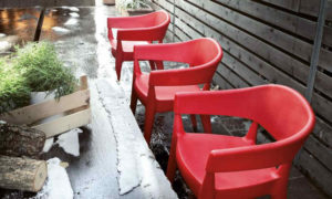 Jo, poltroncina moderna per l'arredo bar e ristorante