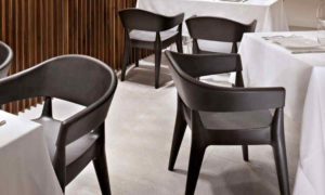 Jo, poltroncina moderna per l'arredo bar e ristorante