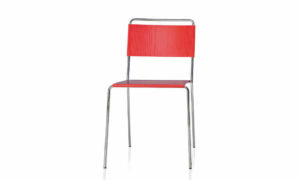 Estrosa, sedia moderna a quattro gambe o a slitta