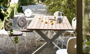 Banquete, tavolo da giardino e ambienti esterni
