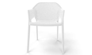 Minush, poltroncina moderna, impilabile, per l'arredo outdoor