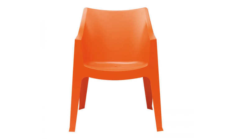 Coccolona, poltrona moderna, impilabile, arredo indoor outdoor