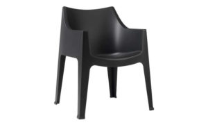 Coccolona, poltrona moderna, impilabile, arredo indoor outdoor