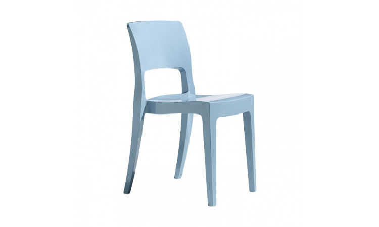 Isy, sedia bar impilabile, per l’arredo contrac indoor e outdoor