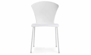 Glossy, sedia moderna per ambienti interni ed esterni