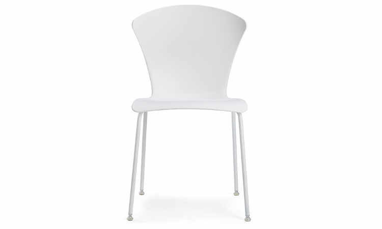 Glossy, sedia moderna per ambienti interni ed esterni