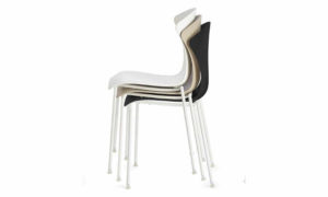 Glossy, sedia moderna per ambienti interni ed esterni