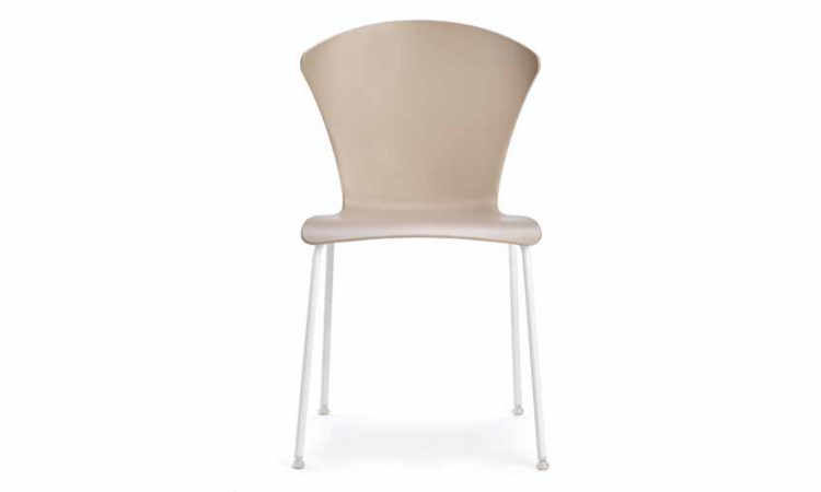 Glossy, sedia moderna per ambienti interni ed esterni
