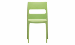 Sai, sedia moderna, impilabile, per l'arredo indoor e outdoor