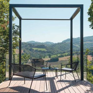 Darwin, divano classico da giardino, due posti