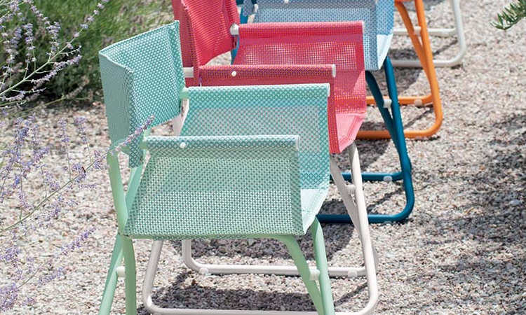 Snooze, poltroncina da esterno in tessuto tecnico per esterni