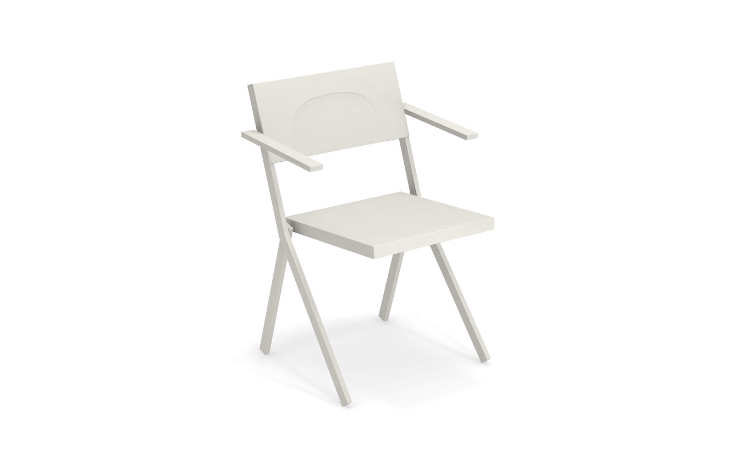 Mia, sedia da giardino disponibile con o senza braccioli