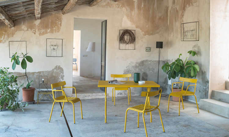 Miky, sedia bistrot da esterno, in tubolare di acciaio