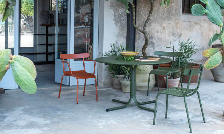 Miky, sedia bistrot da esterno, in tubolare di acciaio