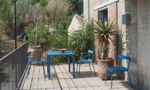 Miky, sedia bistrot da esterno, in tubolare di acciaio