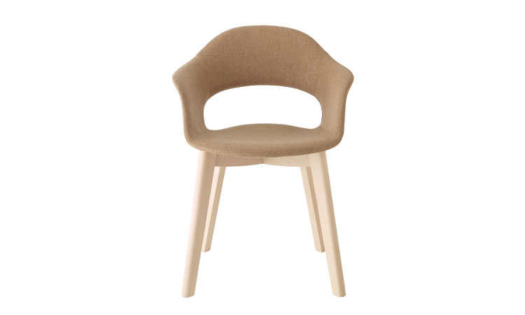 Natural Lady B Pop, poltroncina imbottita per l'arredo ristorane