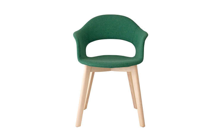 Natural Lady B Pop, poltroncina imbottita per l'arredo ristorane