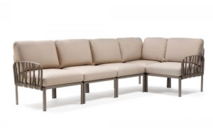 Komodo 5, divano modulare per l'arredo outdoor