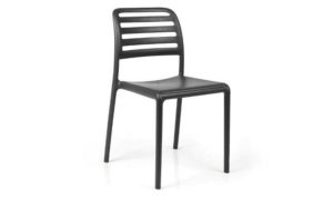 Costa, sedia bar Impilabile per l'arredo indoor e outdoor