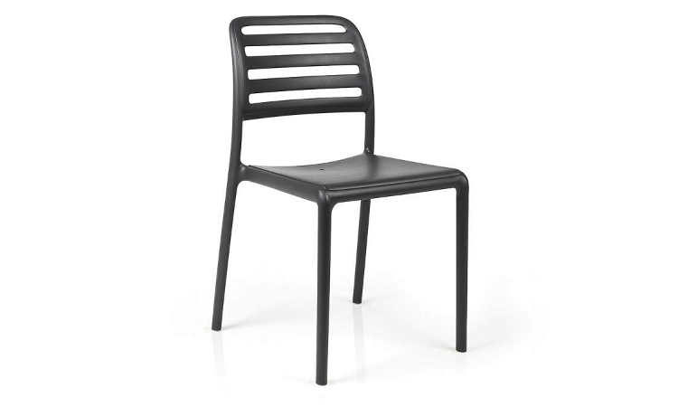 Costa, sedia bar Impilabile per l'arredo indoor e outdoor