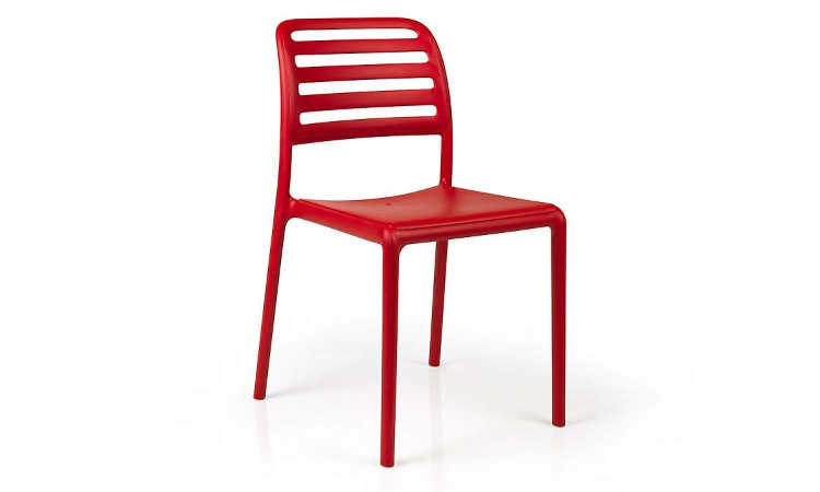 Costa, sedia bar Impilabile per l'arredo indoor e outdoor