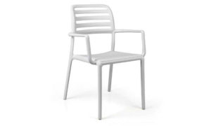 Costa, sedia bar Impilabile per l'arredo indoor e outdoor