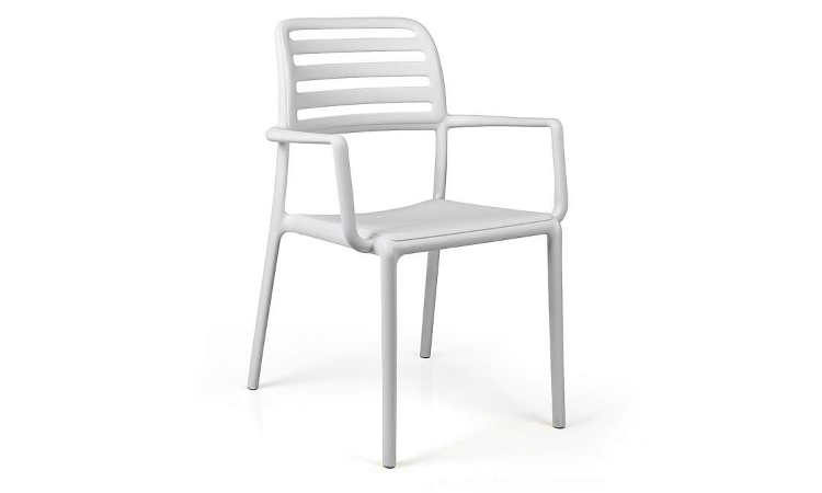 Costa, sedia bar Impilabile per l'arredo indoor e outdoor