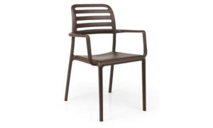 Costa, sedia bar Impilabile per l'arredo indoor e outdoor