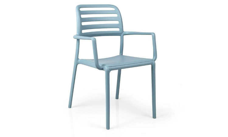 Costa, sedia bar Impilabile per l'arredo indoor e outdoor
