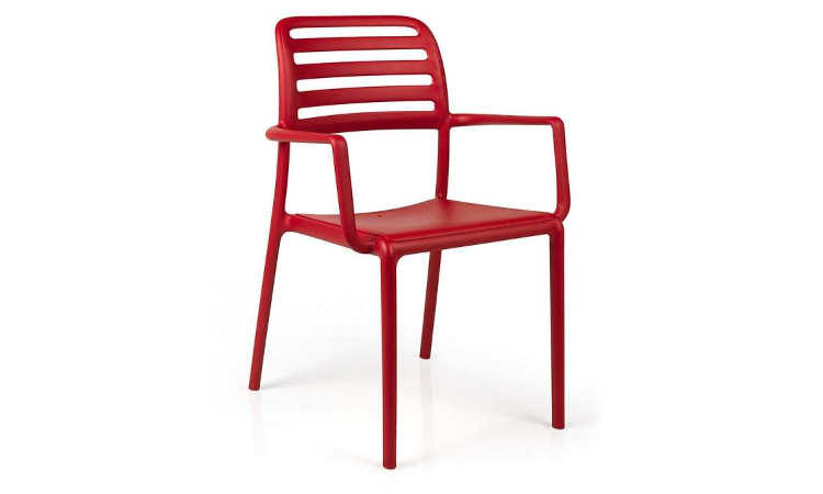 Costa, sedia bar Impilabile per l'arredo indoor e outdoor