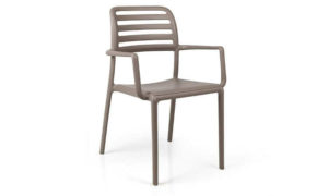 Costa, sedia bar Impilabile per l'arredo indoor e outdoor