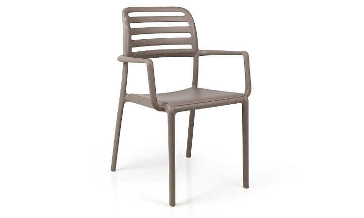 Costa, sedia bar Impilabile per l'arredo indoor e outdoor