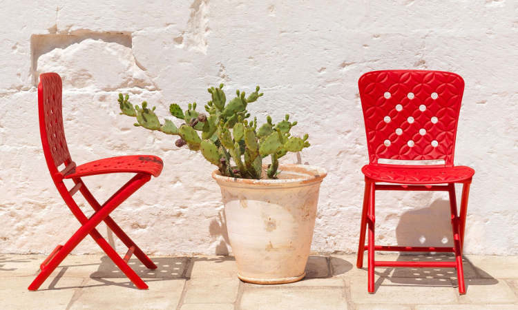 Zac, sedia pieghevole per l'arredo giardino