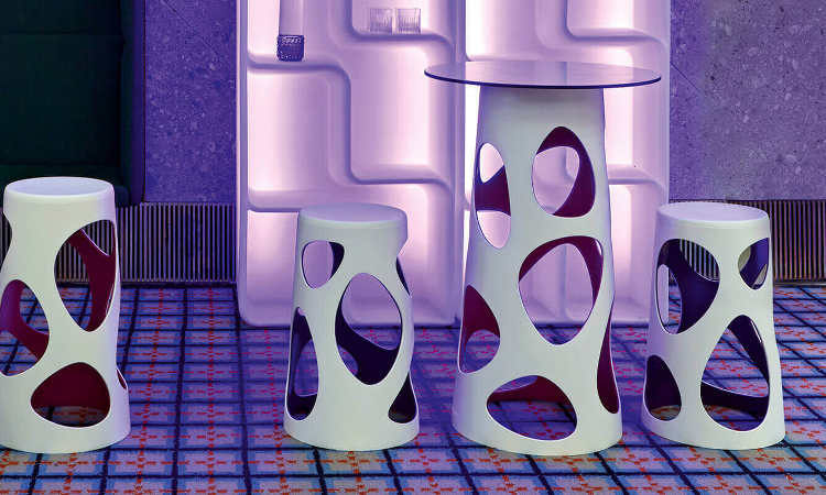 Liberty, tavolo bar moderno per l'arredo indoor e outdoor