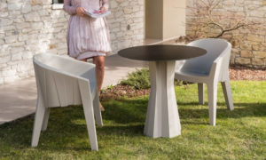 Frozen, poltroncina moderna per l'arredo indoor e outdoor